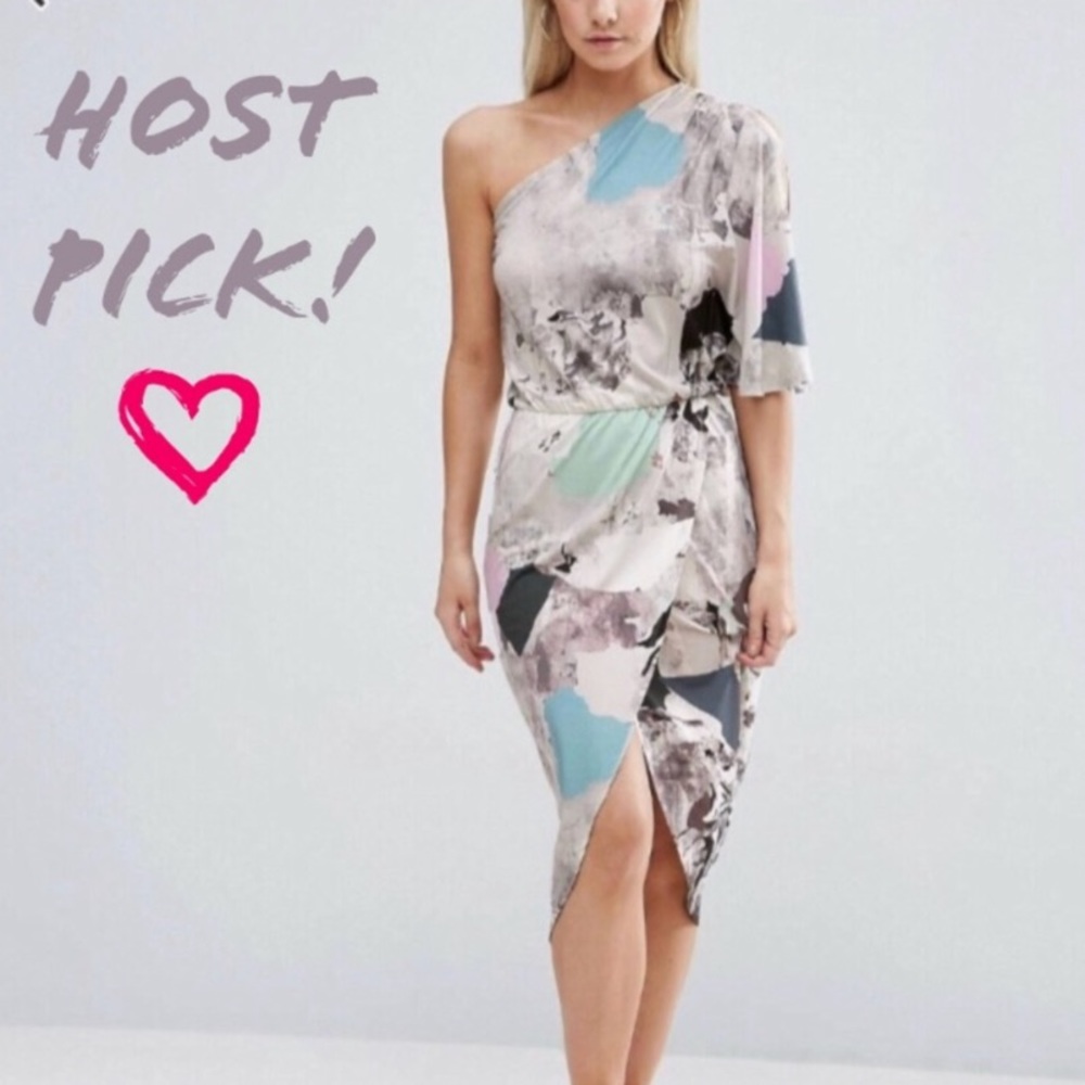ASOS petite marble midi dress